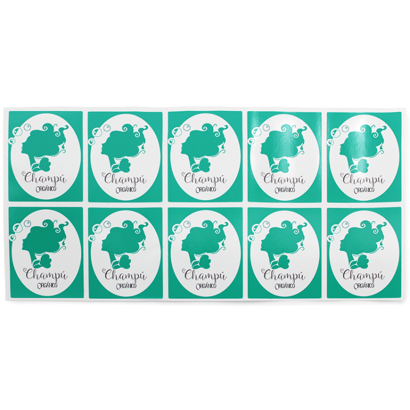 Stickers shampoing bio diy