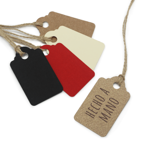 Etiquetas para presentes rectangulares