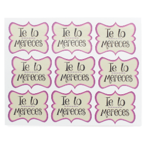 Pegatinas te lo mereces Pegatinas te lo mereces