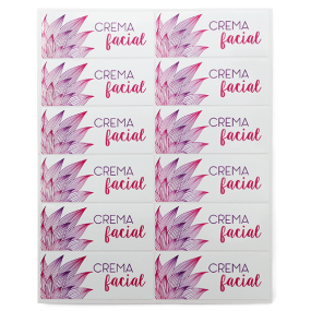 Pegatinas crema facial Pegatinas crema facial