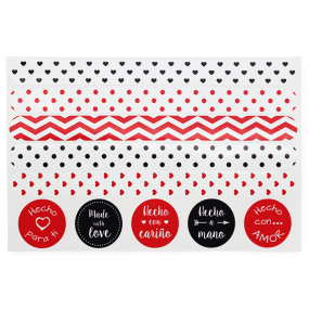 Autocollants combinables faits avec amour Autocollants combinables faits avec amour