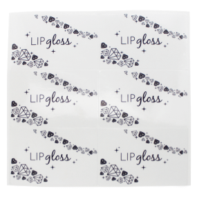 Pegatinas lip gloss diamantes Pegatinas lip gloss diamantes