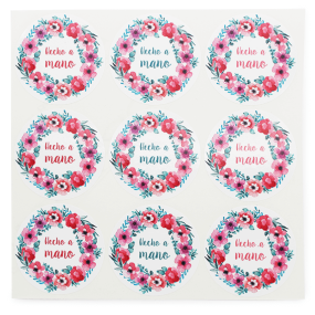 Pegatinas florales hecho a mano Pegatinas florales hecho a mano