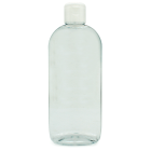 Botella 250 ml PET ovalada tapon bisagra blanco