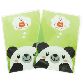 Sacos transparente estampado urso panda Sacos transparente estampado urso panda