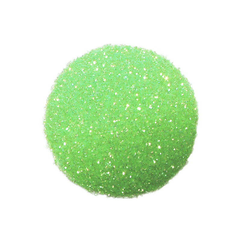 Purpurina fluorescente verde maça rainbow