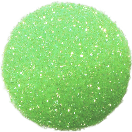 Purpurina fluorescente verde maça rainbow