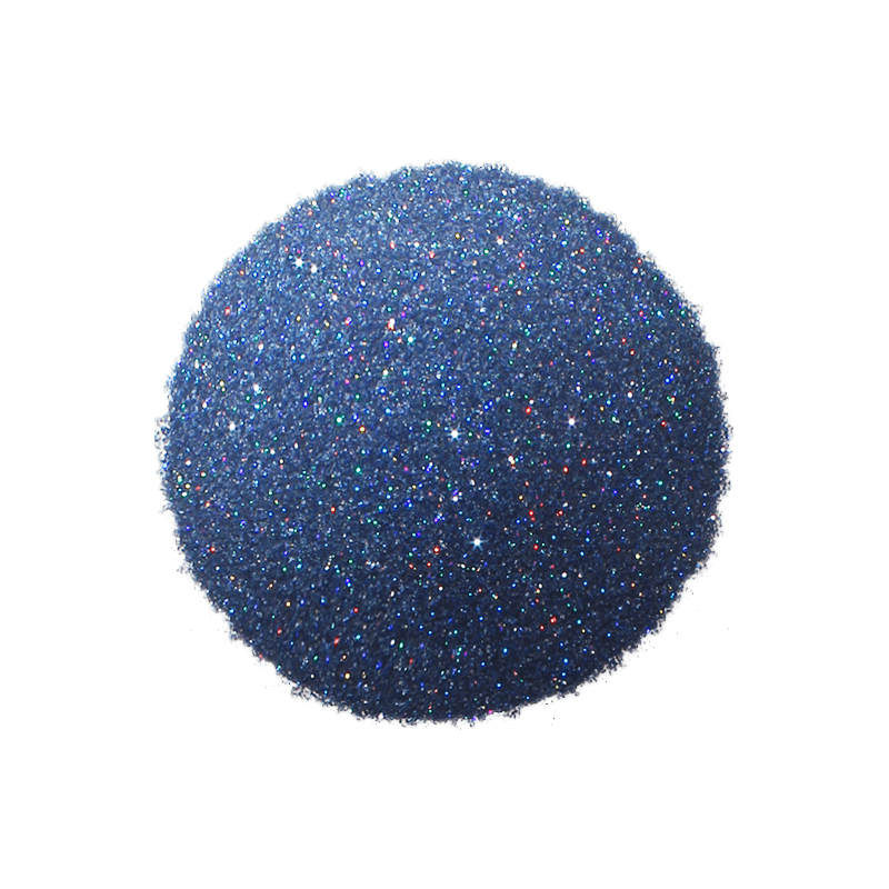 Purpurina azul holografica