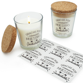 Pegatinas personalizadas gracias por compartir nuestro dia inolvidable