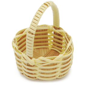 Mini panier en osier avec poignée