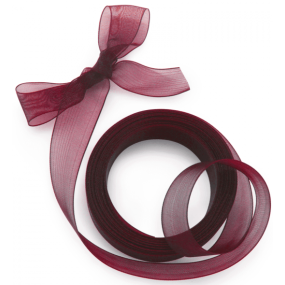 Fita de organza grena Fita de organza grena