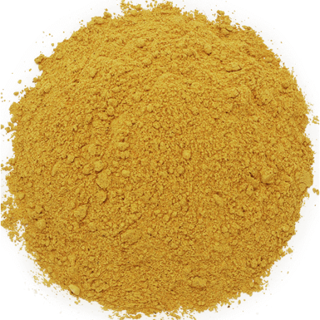 Colorante natural Amarillo Curcumina, polvo.