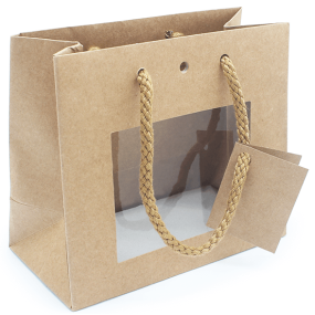Sac cadeau Kraft avec fenêtre Sac cadeau Kraft avec fenêtre