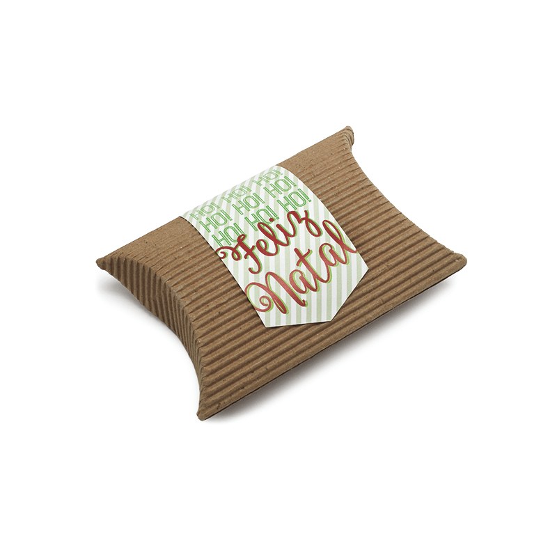 Pegatinas Packaging Navidad, 10 Abetos Grandes con Reborde Dorado