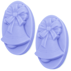 Molde pastillas de jabón campanas navideñas Molde pastillas de jabón campanas navideñas