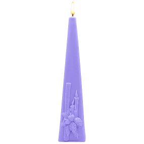 Forma pirâmide círio Natalino