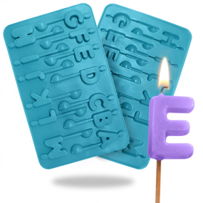 Molde de letras para velas Molde de letras para velas