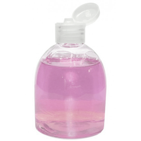 Botella pet transparente bombé 200 ml. tapón bisagra