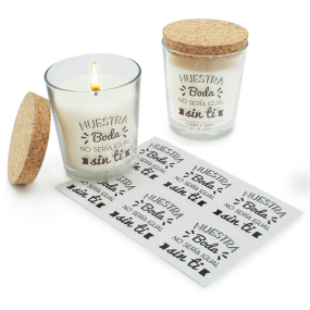 Pegatinas personalizadas 'nuestra boda no sería igual sin ti'