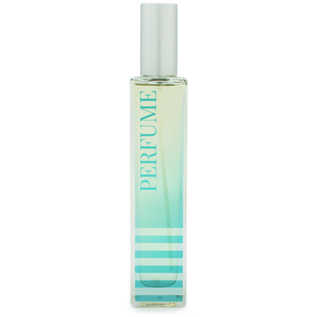 Frasco Perfumero Eva, 100 ml. cristal y tapón pulverizador metálico