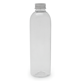 Frasco pet alta 250 ml tampa de rosca de aluminio