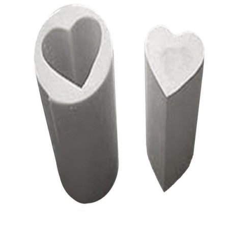 Molde tubular Inclusão Coração simples - 1