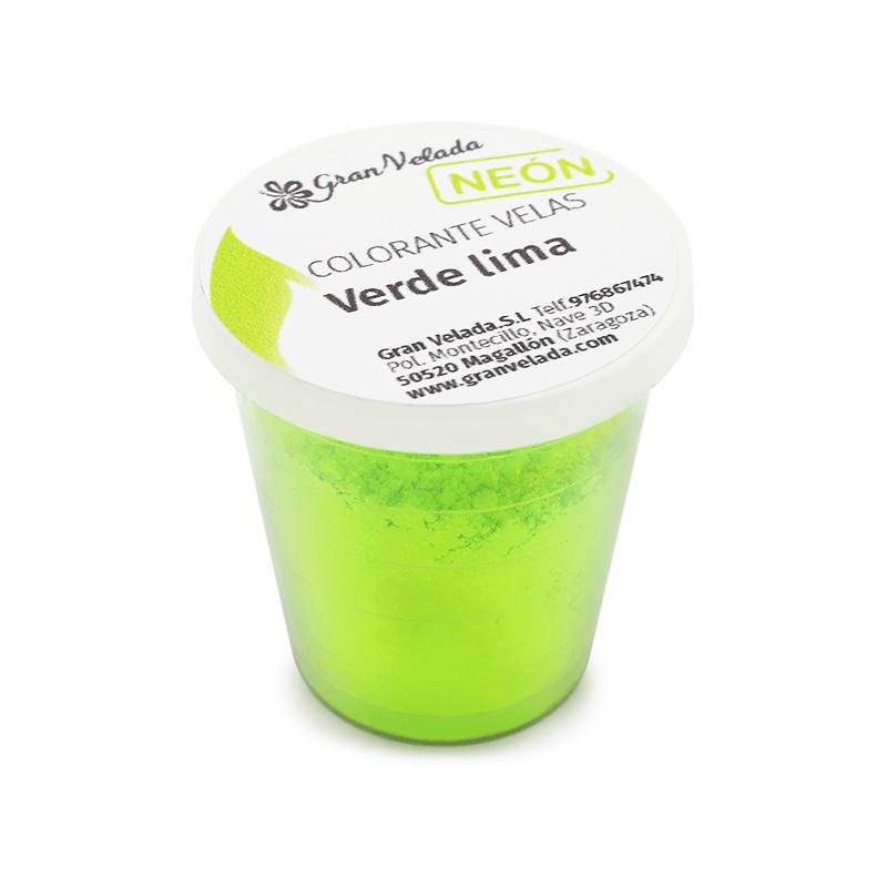 Bougie colorant pigment néon vert lime