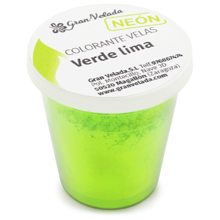 Bougie colorant pigment néon vert lime