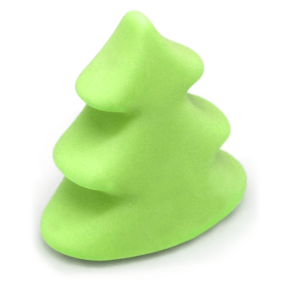 Molde velas abeto para mesa de Natal