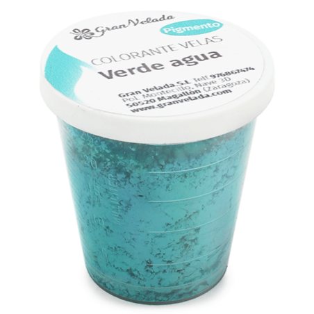 Corante para velas pigmento verde agua
