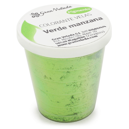 Colorant de bougie pigment de pomme vert