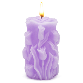 Molde para velas flores talhadas