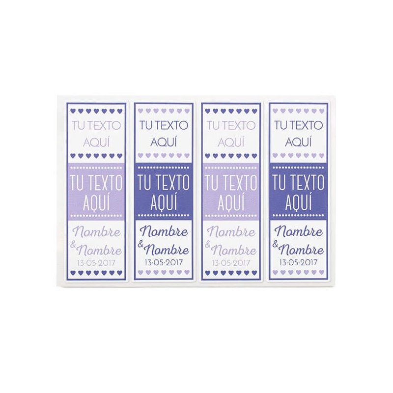 etiquetas personalizadas