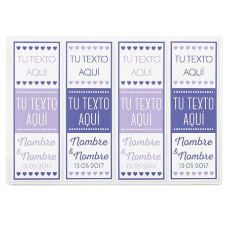 etiquetas personalizadas