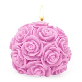 Petite boule de moule de roses pour faire des bougies