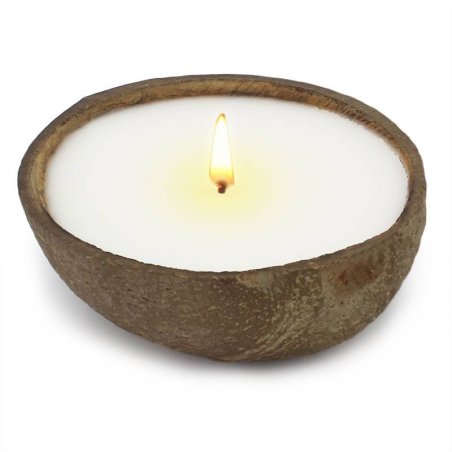 casca de coco para fazer velas