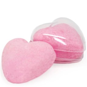Molde coração bombas de banho transparente