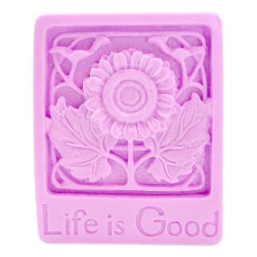 Molde pastilla de jabon Life is good Molde pastilla de jabon Life is good