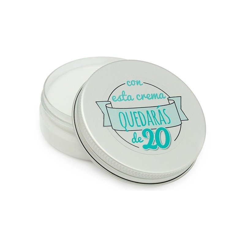 "Com este creme ficaras de 20" Etiquetas pequenas para cremes caseiros.