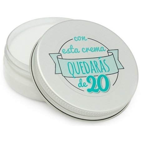 "Com este creme ficaras de 20" Etiquetas pequenas para cremes caseiros.
