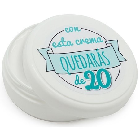 "Com este creme ficaras de 20" Etiquetas pequenas para cremes caseiros.
