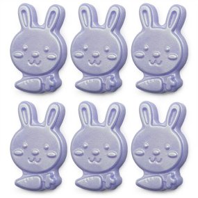 Moule 6 visages de lapin Moule 6 visages de lapin