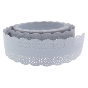 Ruban de papier de dentelle grise Ruban de papier de dentelle grise