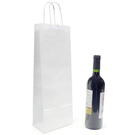 Sac blanc pour bouteille de vin