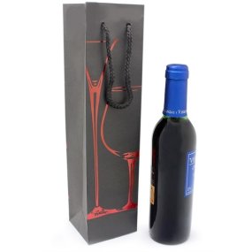 Sac à vin 3/8 avec verres rouges