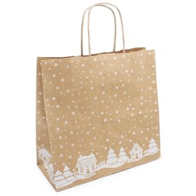 Bolsas de Navidad de papel Kraft Bolsas de Navidad de papel Kraft