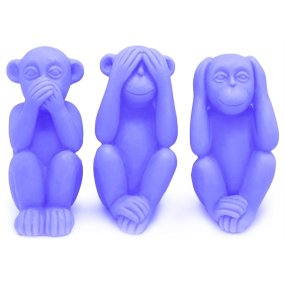 Moldes 3 monos sabios