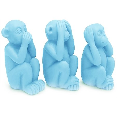 Figuras de los tres monos sabios