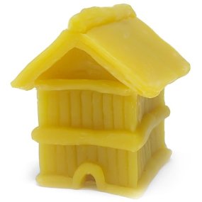 Molde Apícola Casinha quadrada, para fazer velas de cera de abelhas