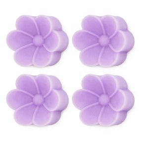Forma de silicone 4 flores grandes